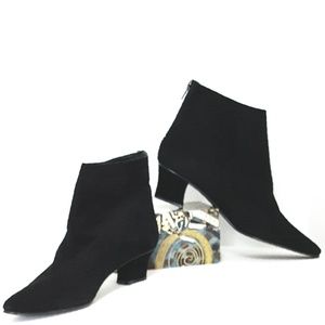 DESIGNER DIANE VON FURSTENBERG💕Black Sueded Leather Boots